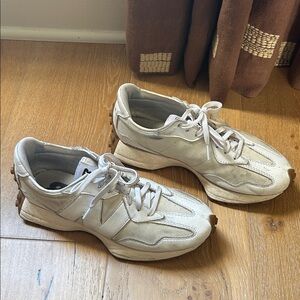 New Balance Cream Athletic Shoes